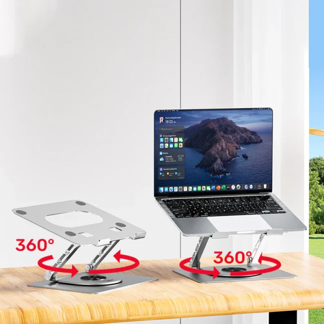 Unitek Adjustable Laptop Stand with 360° Rotating Base - Image 5