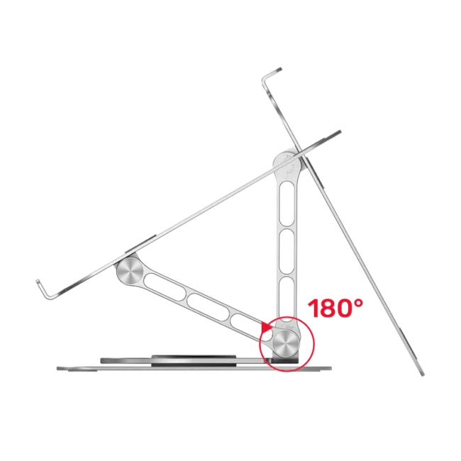 Unitek Adjustable Laptop Stand with 360° Rotating Base - Image 4