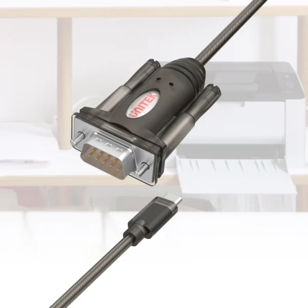 Unitek USB-C to Serial RS232 Cable - Image 3