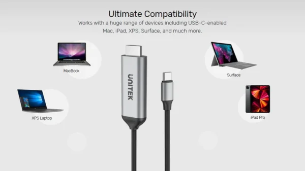 Unitek USB-C to HDMI 4K Cable 1.8M - Image 4