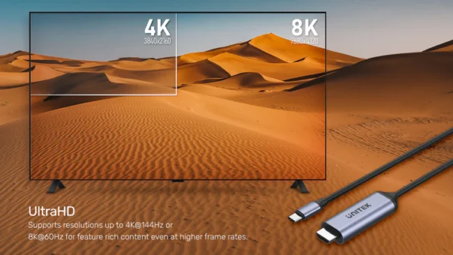 Unitek USB-C to HDMI 8K Cable 1.8M - Image 4