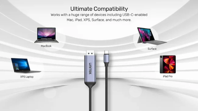 Unitek USB-C to DisplayPort1.4 Cable 1.8M - Image 5