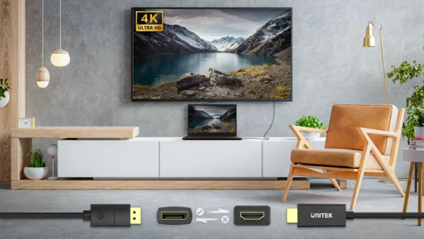 Unitek DP 1.2 to HDMI 4K Cable 1.8M - Image 5