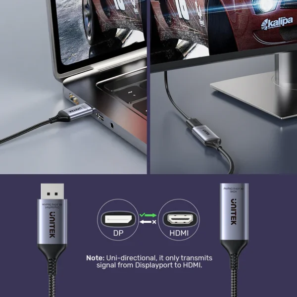 Unitek 8K DisplayPort to HDMI Adapter - Image 7