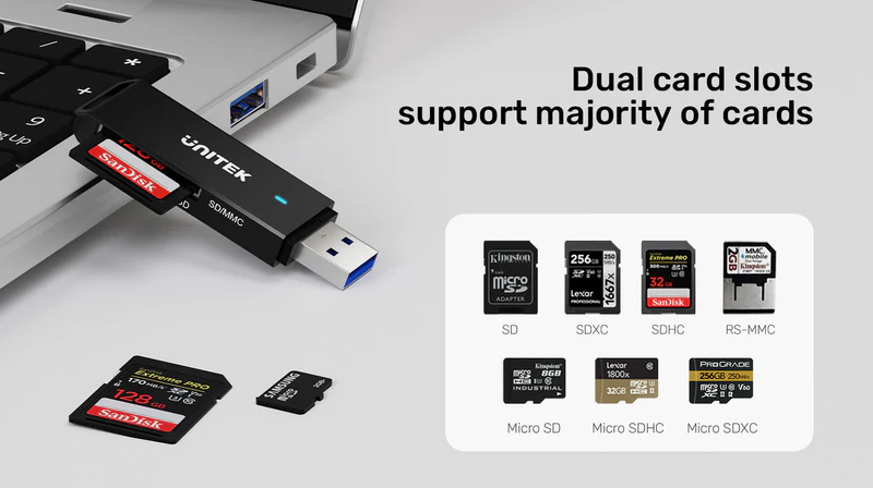 Unitek USB-A Card Reader - Image 8