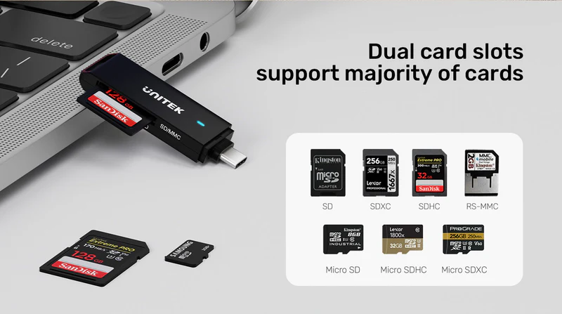 Unitek USB-C Card Reader - Image 7