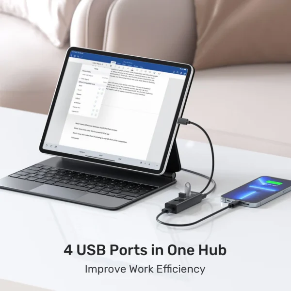 Unitek 4 Ports USB-C 5Gbps Hub - Image 7