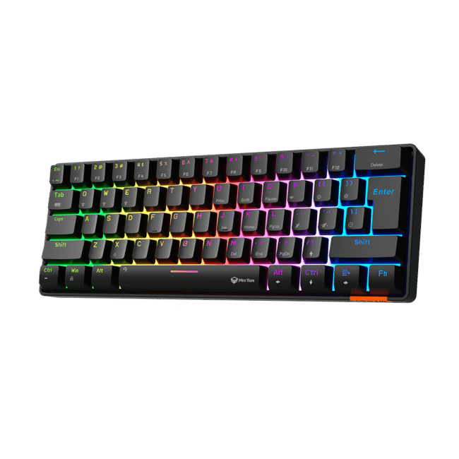 Meetion Dual Mode 60% Mechanical Keyboard Rainbow MK005BT (Bluetooth / Wired) - Image 3