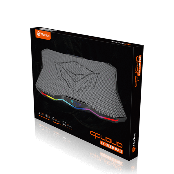 MeeTion CP4040 Quiet RGB Gaming Cooler Pad – 9 : 17 Inch – 2*USB - Image 6