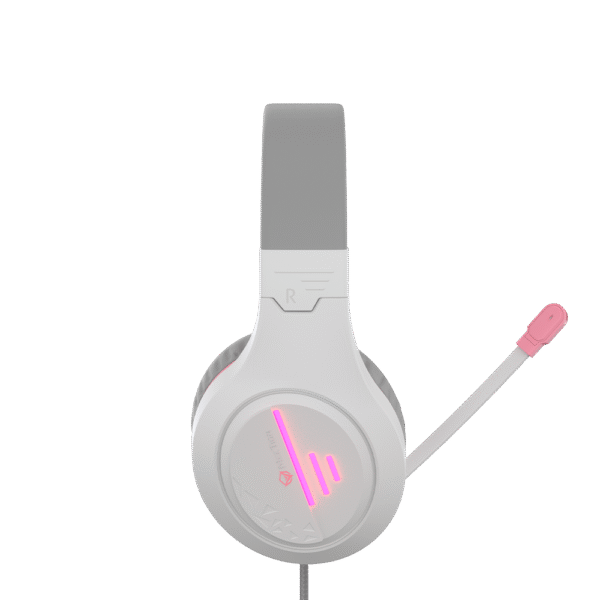 Meetion MT-HP021wp Gaming Headset Backlit 3.5mm Audio Pin *1 with  Audio and USB - White Pink - Image 3