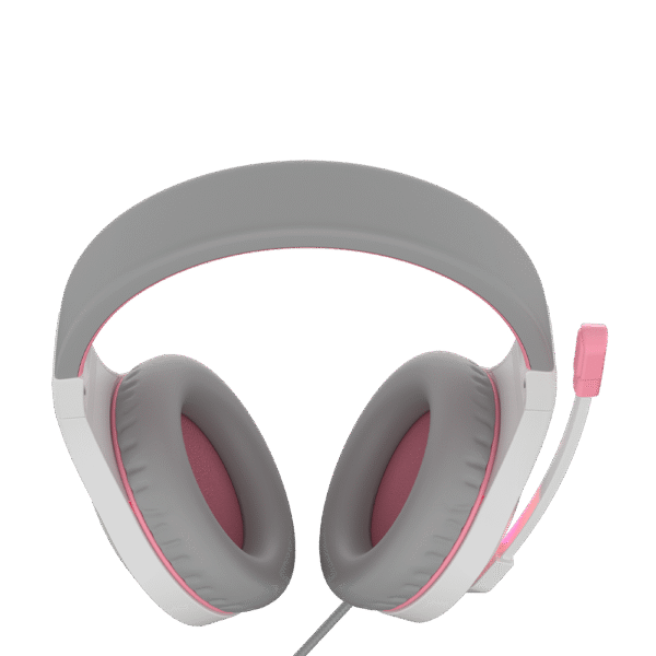 Meetion MT-HP021wp Gaming Headset Backlit 3.5mm Audio Pin *1 with  Audio and USB - White Pink - Image 4