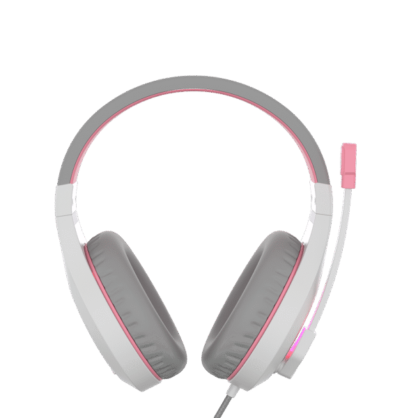 Meetion MT-HP021wp Gaming Headset Backlit 3.5mm Audio Pin *1 with  Audio and USB - White Pink - Image 5