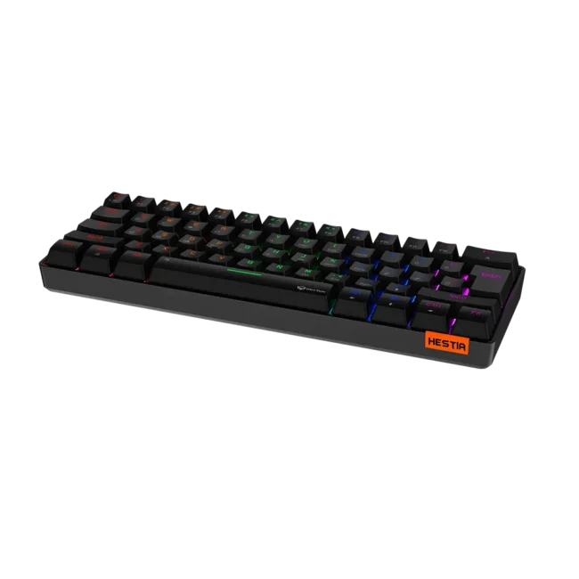 Meetion Mechanical Keyboard Rainbow MT-MK005 with Type C- Mini - Black - Image 5