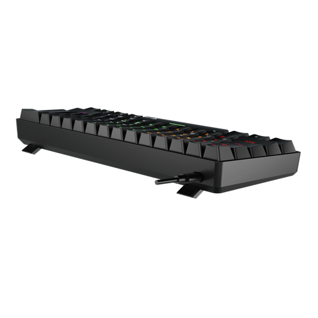 Meetion Mechanical Keyboard Rainbow MT-MK005 with Type C- Mini - Black - Image 6