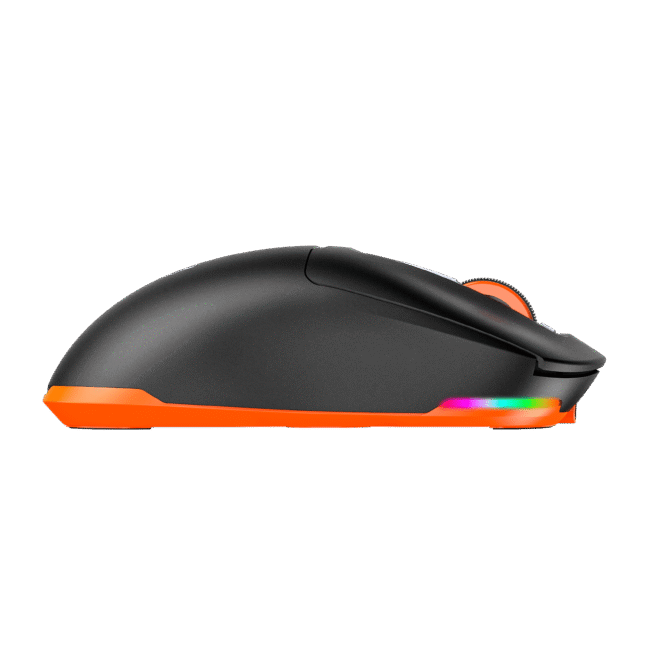 Meetion GW24 Wireless Tri-Mode Mouse (2.4G wireless, Bluetooth, and wired) - Black - Image 4
