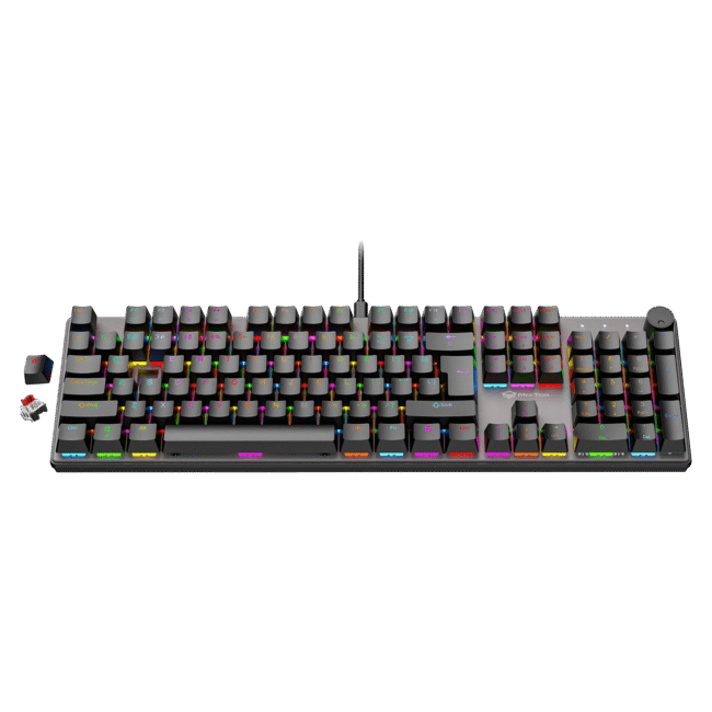 Meetion Hot-swap Mechanical Keyboard MK009Pro (Red Switch) - Image 5