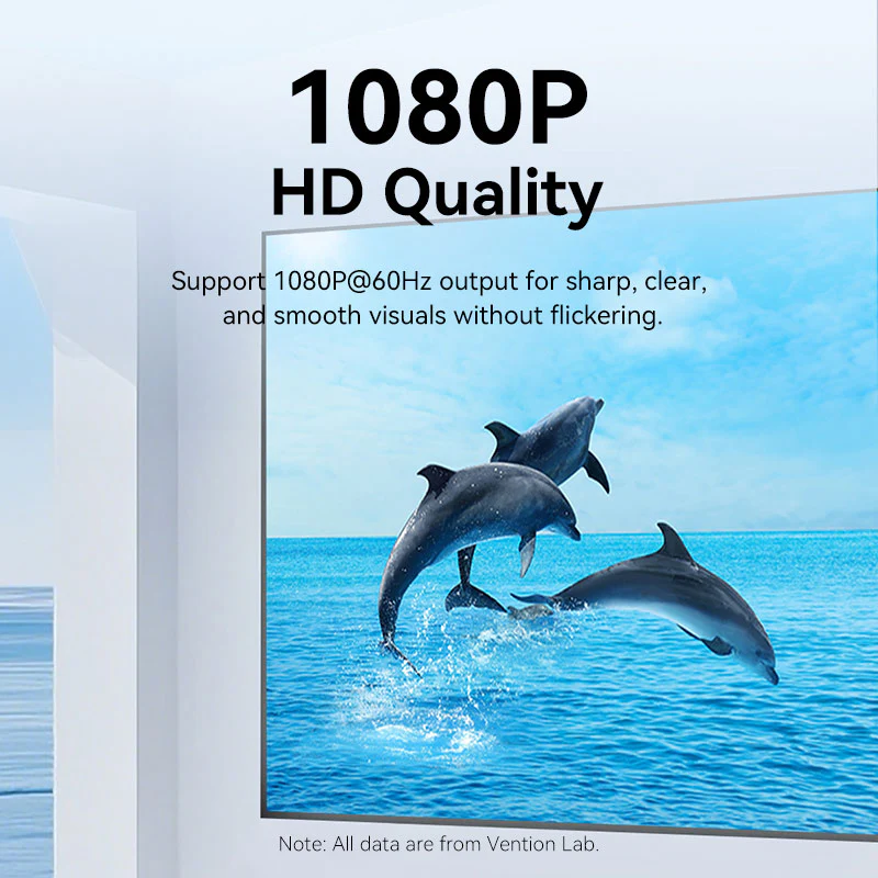 Vention VGA to HDMI Converter with Power & Audio 1M - Image 3