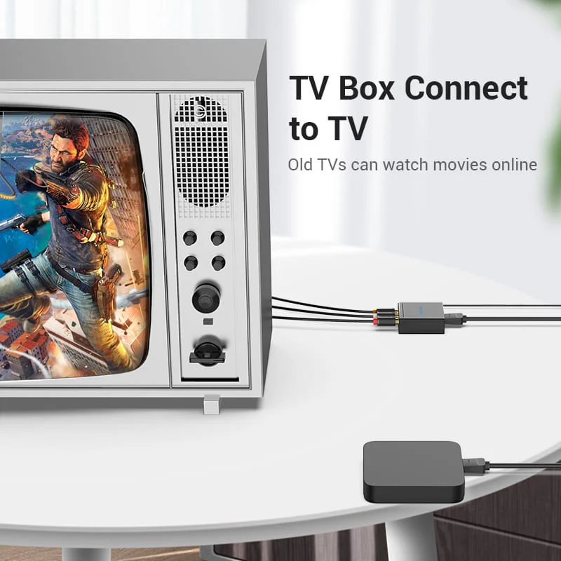 Vention HDMI to RCA Converter Black Metal Type - Image 3