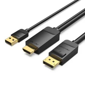 Vention HDMI Male to DP Male HD Cable Black