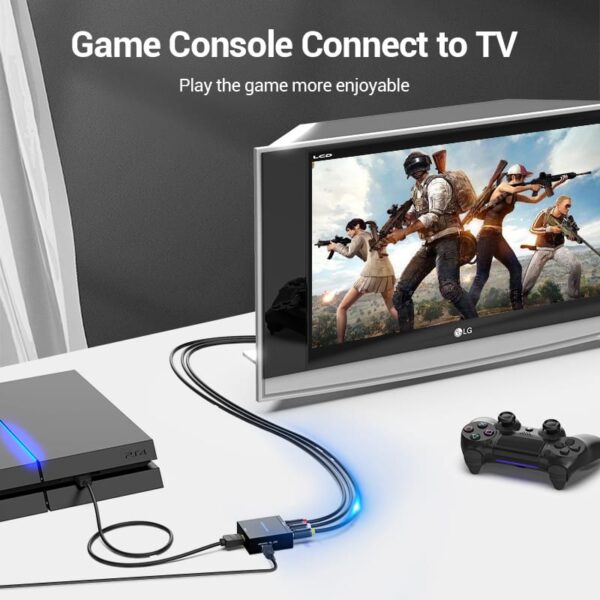 Vention HDMI to RCA Converter Black Metal Type - Image 4