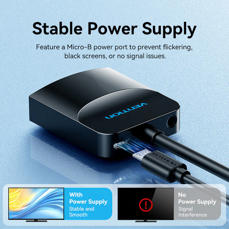 Vention VGA to HDMI Converter with Power & Audio 1M - Image 6