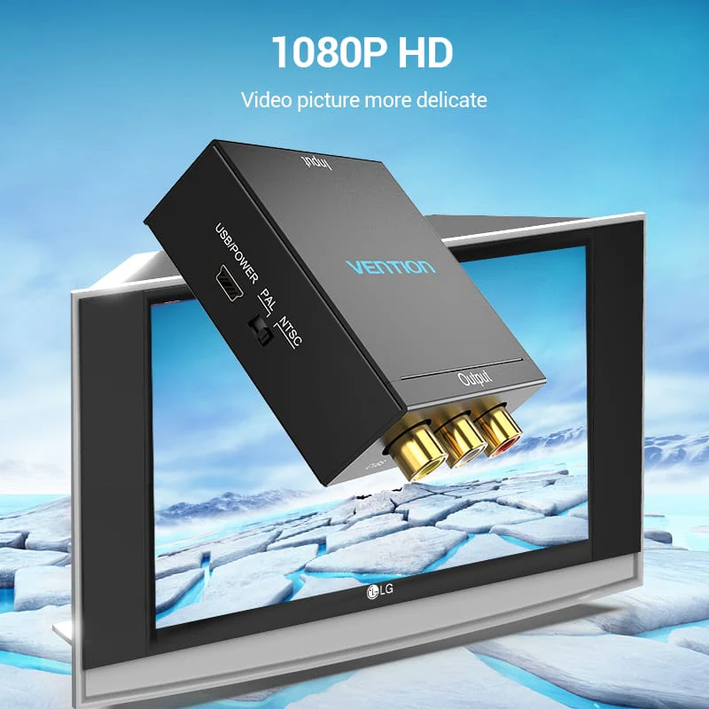 Vention HDMI to RCA Converter Black Metal Type - Image 5