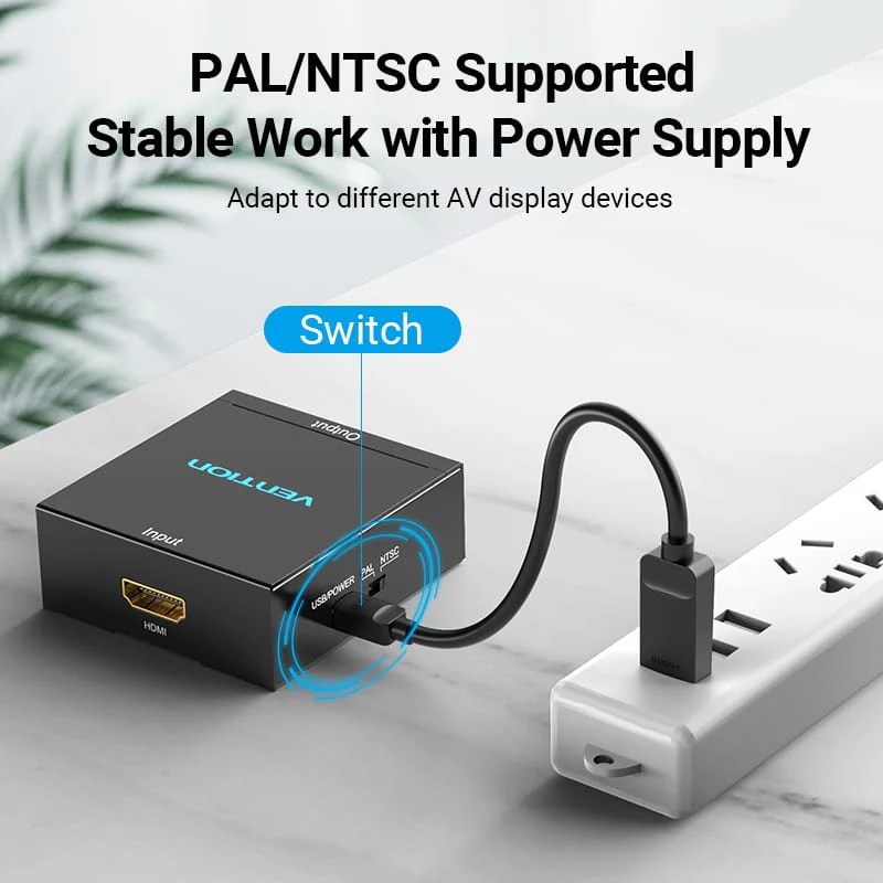 Vention HDMI to RCA Converter Black Metal Type - Image 9