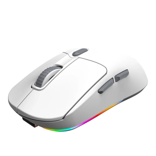 Meetion GW38 Wireless Tri-Mode Mouse with Magnetic Charging Dock - White - Image 2