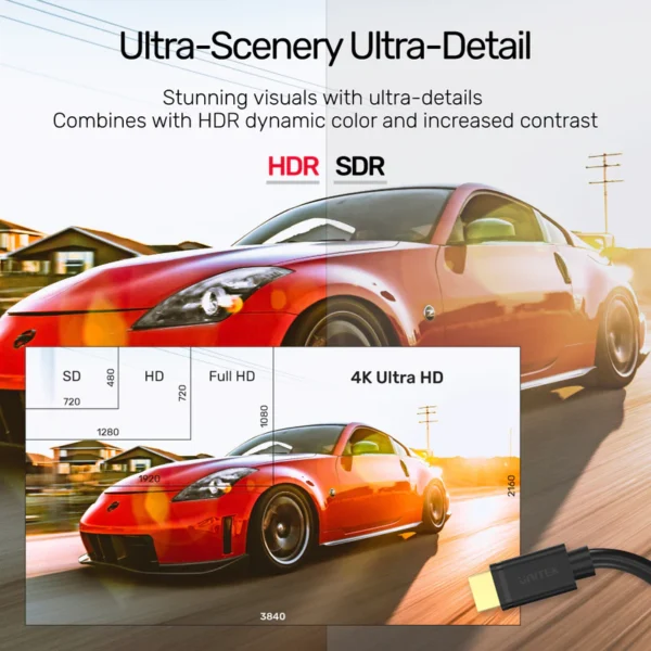Unitek 4K 60Hz High Speed HDMI Extension Cable 3M - Image 8