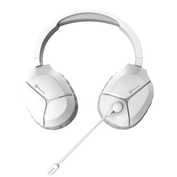 Meetion BTH011 Wireless Tri-Mode Headset Leather Form White - Image 4