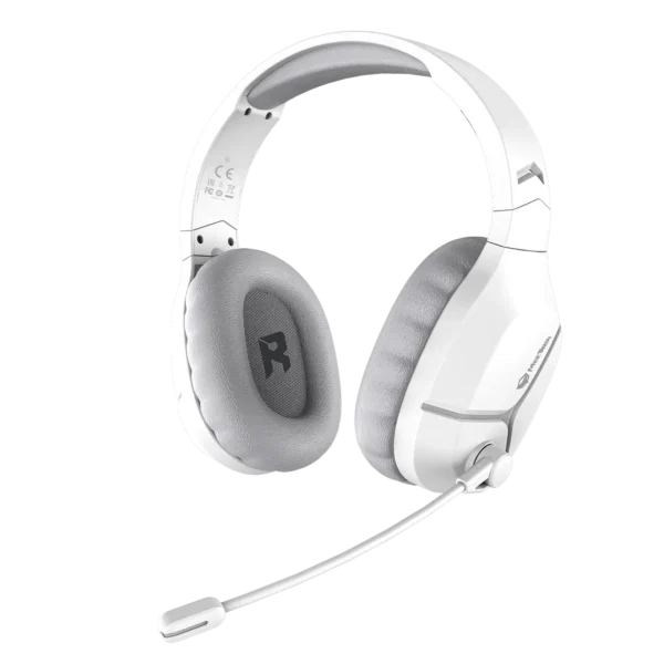 Meetion BTH011 Wireless Tri-Mode Headset Leather Form White - Image 3