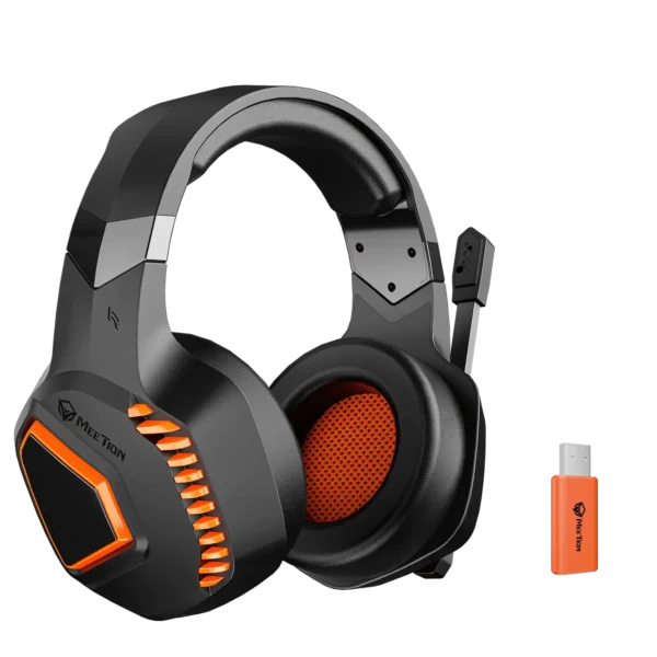 Meetion BTH014 Wireless Surround Sound Gaming Headset - Tri-Mode Headset Black