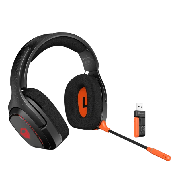 Meetion BTH012 Wireless Tri-Mode Headset Leather Form Black