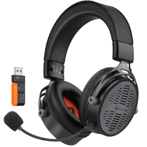 Meetion BTH013 50MM Wireless Surround Sound Gaming Headset Tri-Mode Leather Form Black