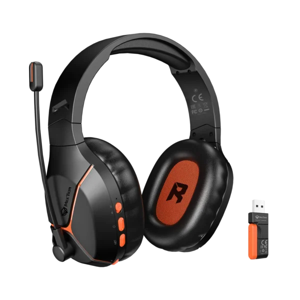 Meetion BTH011 Wireless Tri-Mode Headset Leather Form Black