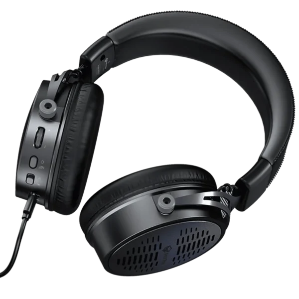 Meetion BTH013 50MM Wireless Surround Sound Gaming Headset Tri-Mode Leather Form Black - Image 5