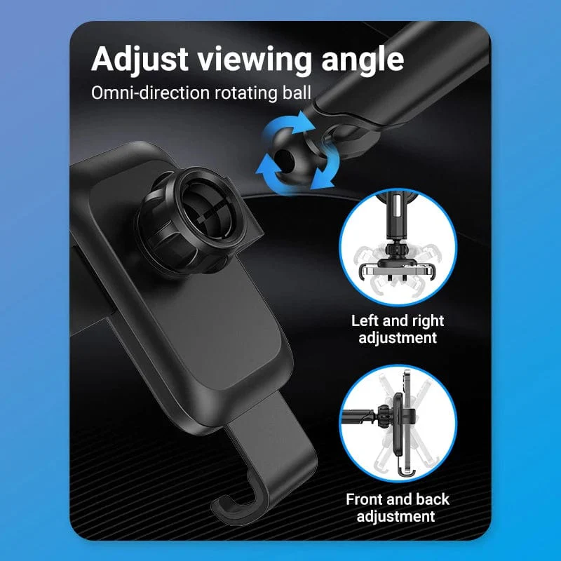 Vention Auto-Clamping Car Phone Mount With Suction Cup Black Square Type - Image 3