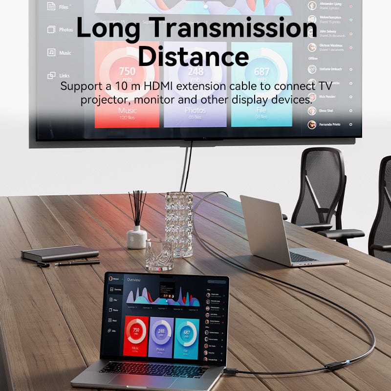 Vention DP to HDMI 4K@60Hz Converter 0.15M Black - Image 3