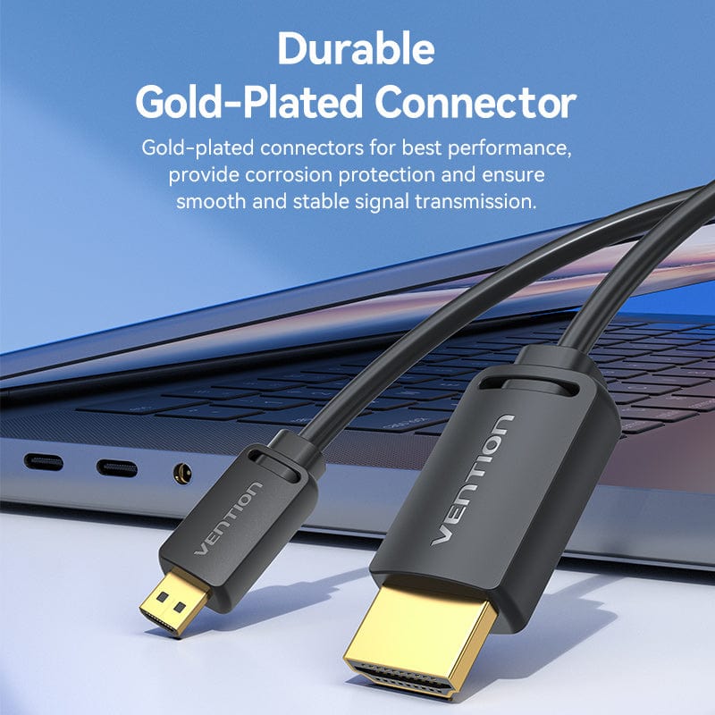 Vention Micro HDMI to HDMI Cable 4K 60Hz HD Cable - Image 6