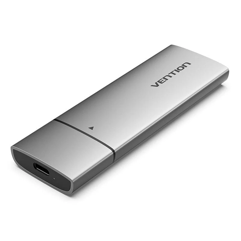 Vention USB3.1 Gen 2-C M.2 NVME SSD Enclosure 10Gbps Nickel-plated Hard Drive Aluminum Alloy Type