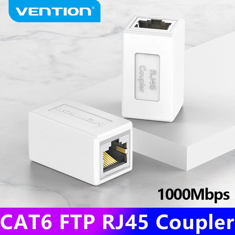 Vention Cat.6 FTP Keystone Jack Coupler White - Image 2